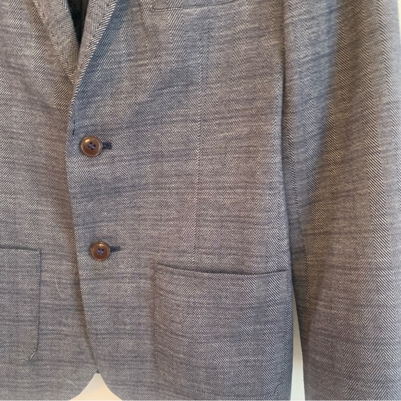 Baker by Ted Baker Anchor Sail Theme Herringbone Blazer Jacket - Picture 9 of 15